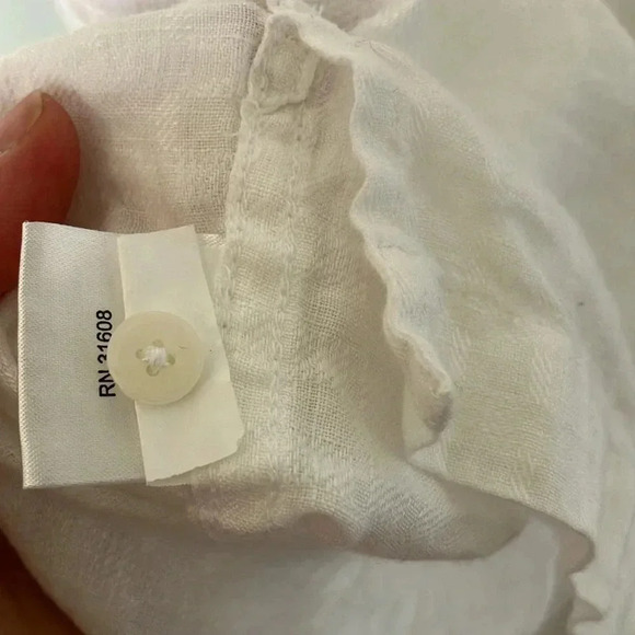 Jos. A. Bank  Reserve 100% linen white textured short sleeves button down shirt - Picture 7 of 7